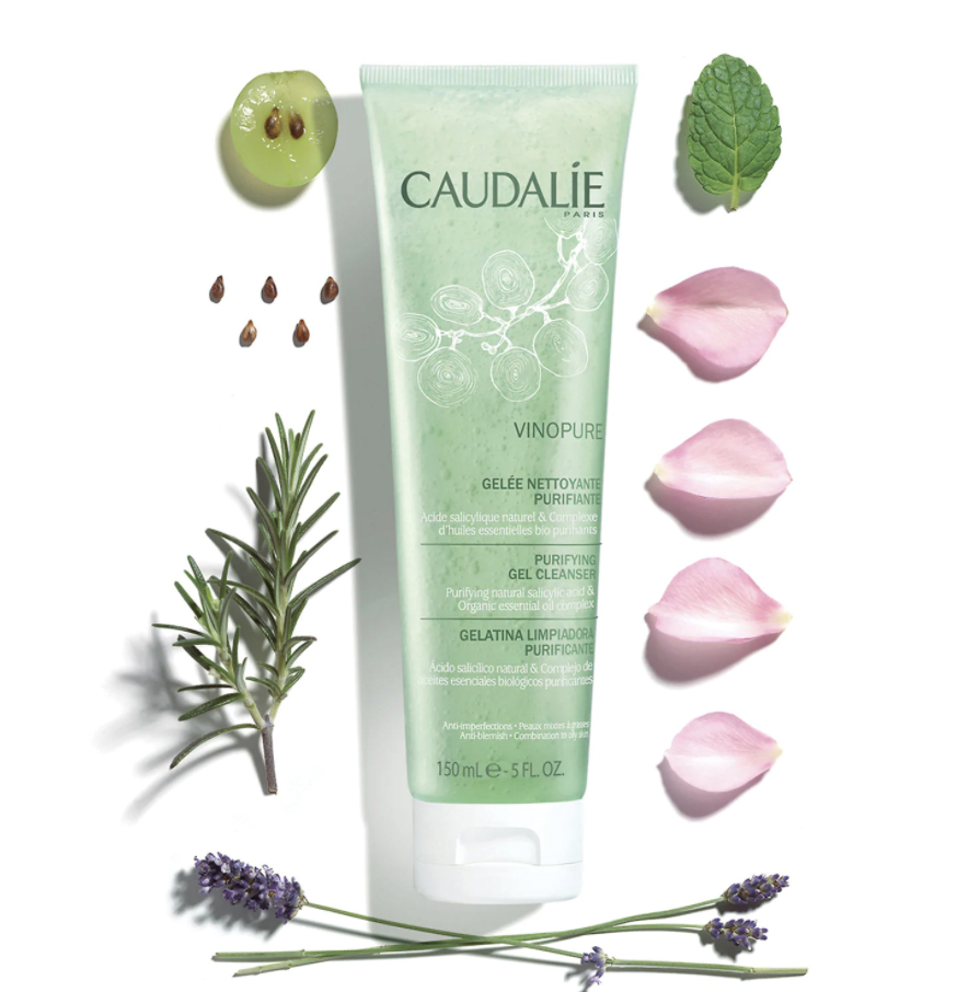 Caudalie Purifying Gel Cleanser 15 ml  คลีนเซอร์ที่ช่วยทำความสะอาดรูขุมขนอย่างล้ำลึก ด้วยคุณค่าจากกรดซาลิไซลิคจากธรรมชาติ 100% ช่วยให้รูขุมขนแลดูกระชับ ขจัดสิวและความมันอย่างอ่อนโยน