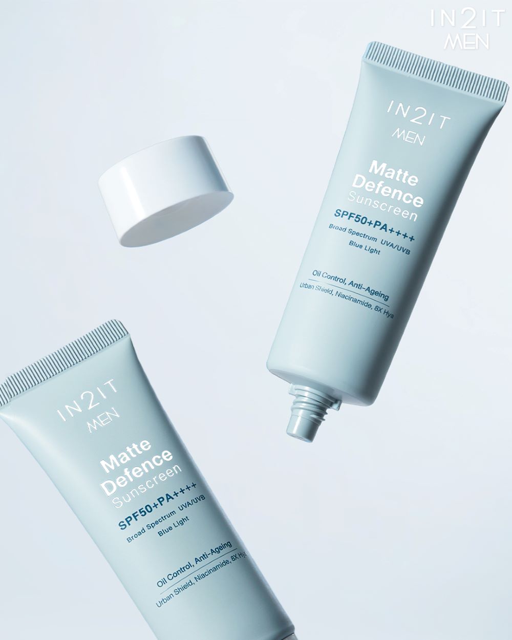 IN2IT MEN MATTE DEFENCE SUNSCREEN SPF50+ PA++++ ,IN2IT MEN,IN2IT MEN MATTE DEFENCE SUNSCREEN , กันแดดผู้ชาย ,IN2IT MENราคา , IN2IT MENรีวิว , IN2IT MEN