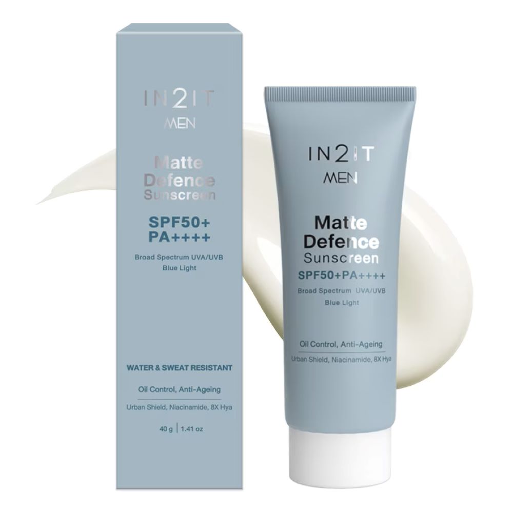 IN2IT MEN MATTE DEFENCE SUNSCREEN SPF50+ PA++++ ,IN2IT MEN,IN2IT MEN MATTE DEFENCE SUNSCREEN , กันแดดผู้ชาย ,IN2IT MENราคา , IN2IT MENรีวิว , IN2IT MEN